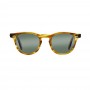 James Dean sunglasses Universal Optical_Mansfield Square crystal honey green lens