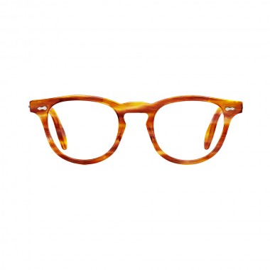 James Dean occhiali Universal Optical Mansfield Square demi amber